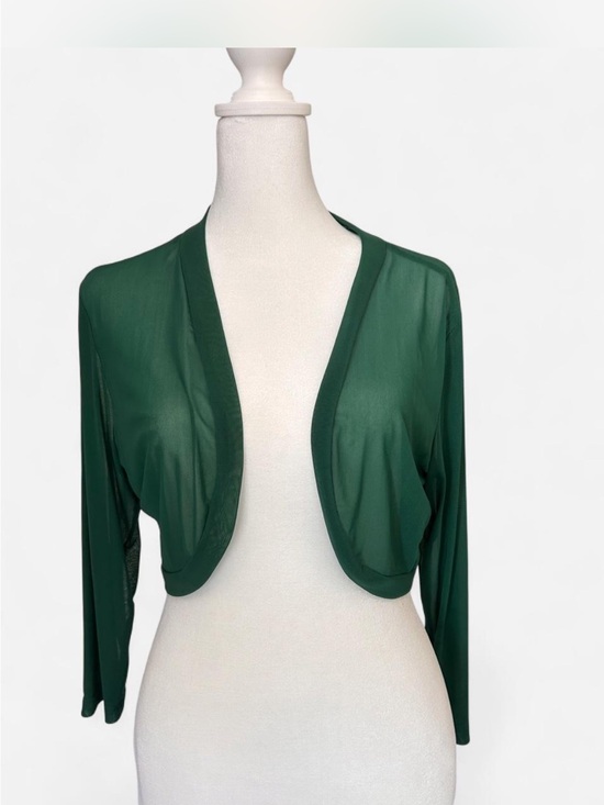 Fashion secrets Sweaters - Forest Green Women’s Lightweight Bolero Cardigan